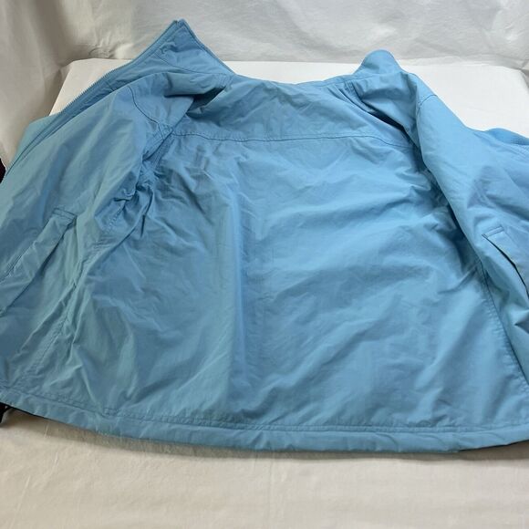 LL Bean Womens Ski‎ Jacket Fleece Reversible Coat Medium Blue Gorpcore Outdoors - Picture 10 of 16